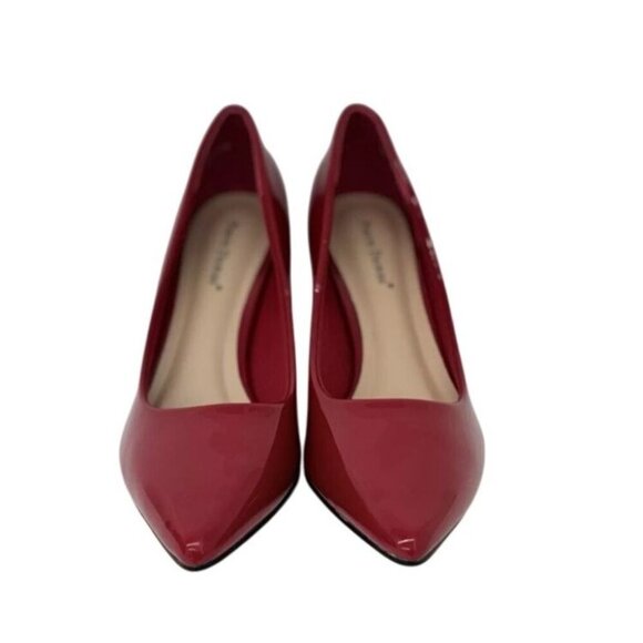 PIERRE DUMAS / Bloom-1 / Red / Patent /  Leather/  Pointed-Toe / Heel Elegant - Picture 4 of 8
